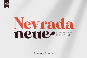 Nevrada Neue Display font