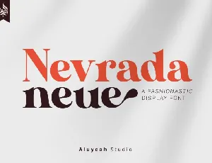 Nevrada Neue Display font