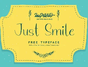 Just Smile Free font