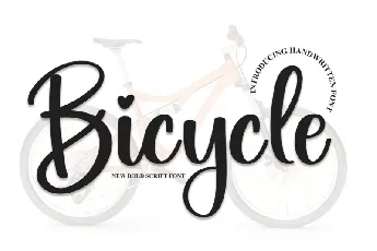 Bicycle Script font