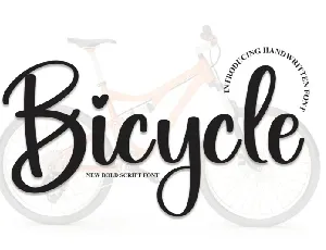 Bicycle Script font