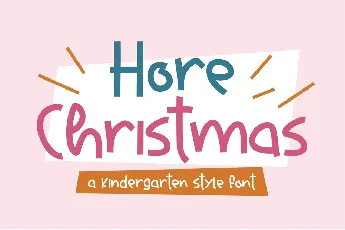 Hore Christmas font