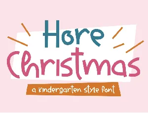 Hore Christmas font