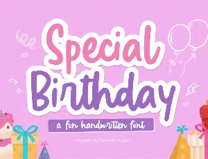 Special Birthday font