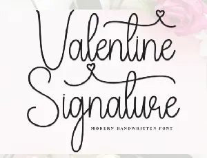 Valentine Signature font