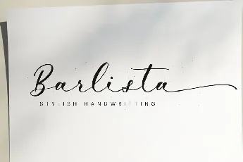 Barlista Stylish Handwritten Script font