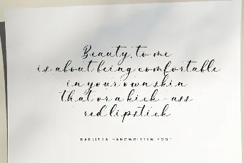 Barlista Stylish Handwritten Script font