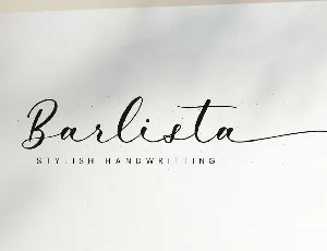 Barlista Stylish Handwritten Script font