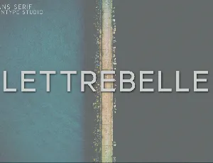 Lettrebelle font