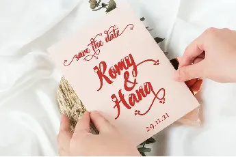 Wedding Bouquet font