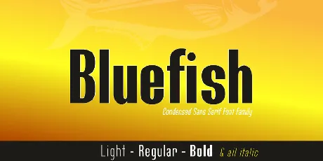 Bluefish Demo font