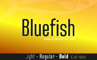 Bluefish Demo font