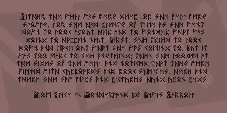 Runes font