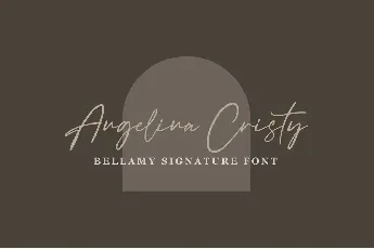 Bellamy Signature font