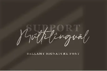 Bellamy Signature font