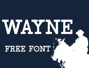Wayne font