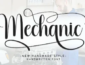 Mechanic Script font