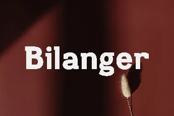 Bilanger font