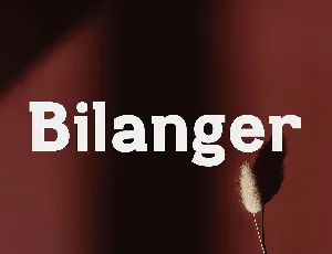 Bilanger font