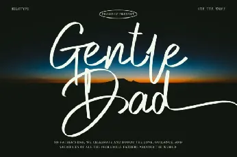 Gentle Dad font