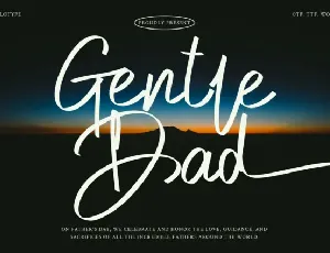 Gentle Dad font