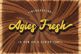 Agies Fresh Bold Script font