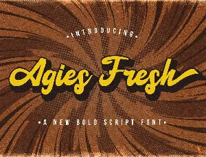 Agies Fresh Bold Script font