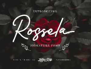 Rossela Signature Free font