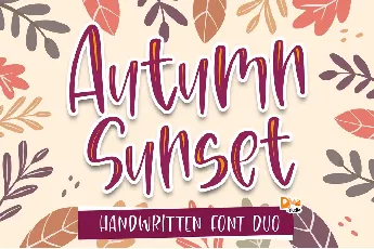 Autumn Sunset font