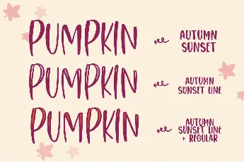 Autumn Sunset font