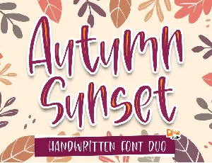 Autumn Sunset font