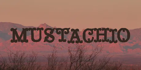 Mustachio font