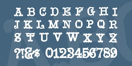 Mustachio font