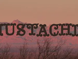 Mustachio font