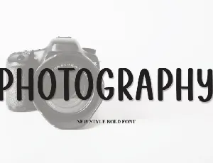 Photography Display font