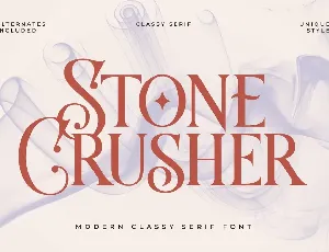 Stone Crusher font