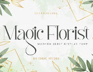 Magic Florist font