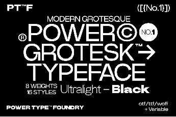 Power Grotesk font