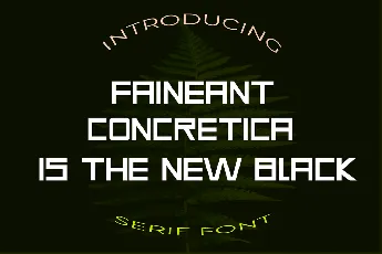 Faineant font