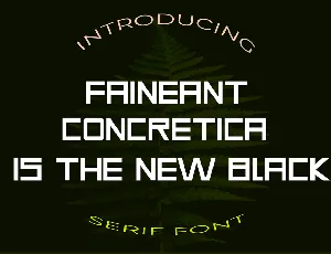 Faineant font