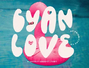Cyan Love font
