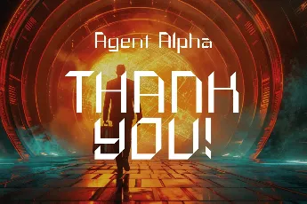 Agent Alpha font