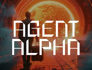 Agent Alpha font