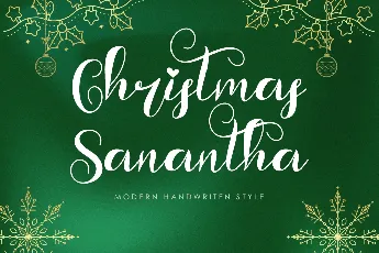 Christmas Sanantha font