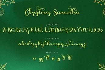 Christmas Sanantha font