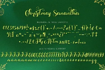 Christmas Sanantha font