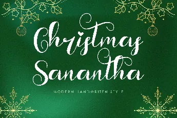 Christmas Sanantha font