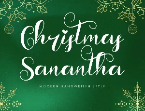 Christmas Sanantha font