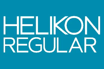 Helikon font