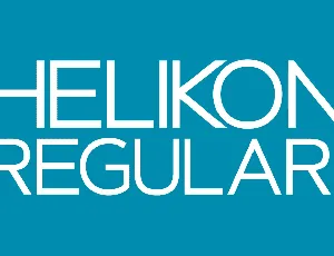 Helikon font